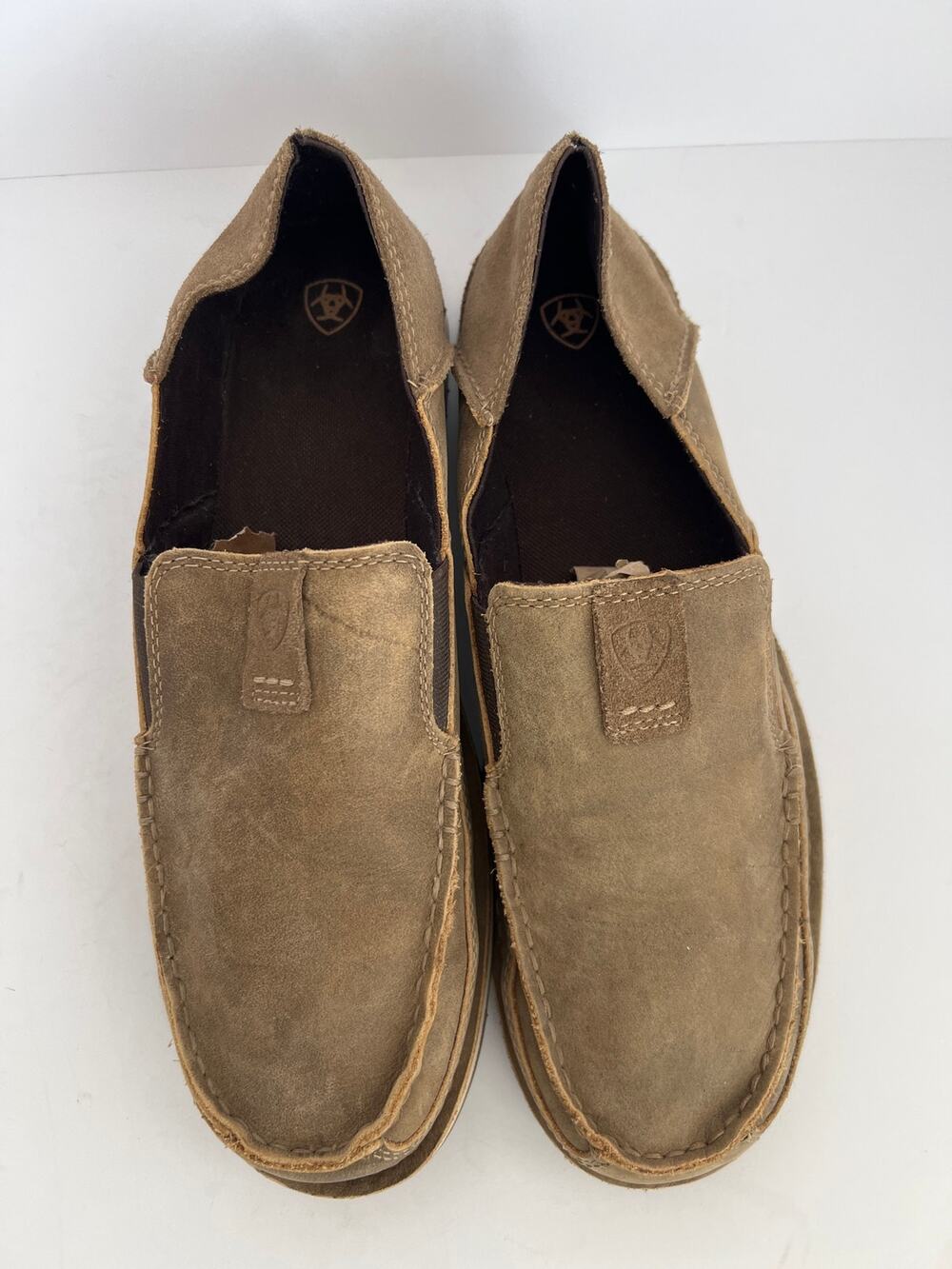 Ariat Mens Cruiser Brown Bomber Leather Casual Slip On Loafers Size 12